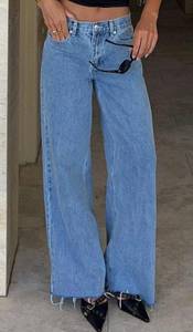 Call You Mine Mid Rise Wide Leg Jeans Mid Blue