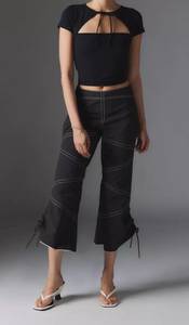 Hayley Cropped Kick-Flare Pant