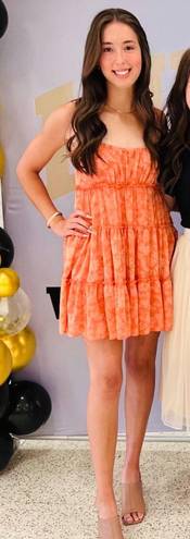 Trixxi Mini Summer Dress Orange