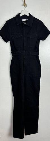 Good American  Fit for Success Jumpsuit in Wash Black099 Size Medium