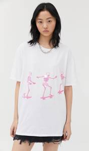 Urban Outfitters Tshirt With Pink Skateboarders