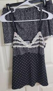 Marilyn Monroe Size L 2 Piece Polka Dot Intimates Pajama Set