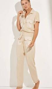 Tangerine Mellow Cargo Jumpsuit size small