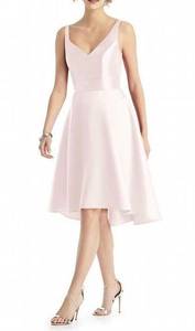 Alfred Sung  D765 High low Dress Blush Pink size 16