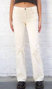 low rise crème Corduroy jeans