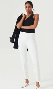 NWT SPANX On-the-Go Ankle Slim Straight Pants  Classic White