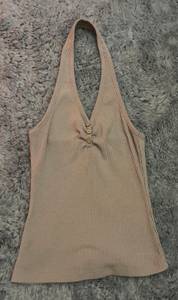 Tan Halter Top