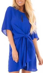 Royal Blue Tie Dress