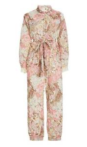 NWT LoveShackFancy Morellia Jumpsuit in Dew Drop Floral Cotton 1-Piece XS $395