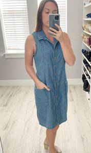 Sleeveless Denim Dress