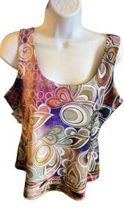 Soft Surroundings  Tank Top With Built In Bra Size Small M267