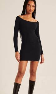 NWT  Off The Shoulder Corset Mini Dress