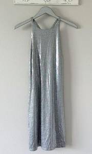 White House | Black Market  Silver Strappy Dress NEW