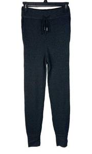 Black Tape X-Small Sweater Joggers Pants Pockets Elastic Waist Drawstring Black