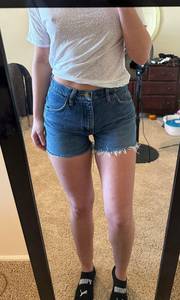 High Waitsed Vintage Jean Short