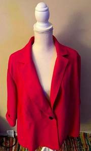 Dana Kay Vintage blazer. 24W , great condition. Fuchsia/pink. Cuffed 3/4 sleeve