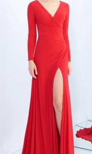 Mac Duggal red pageant/prom/formal gown