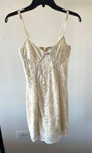 Forever 21 Dress White/beige Lace