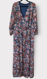 New Look Floral Chiffon Maxi Dress 3X