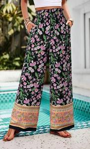 Printed Floral Pants