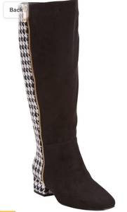 Calf Boot - Houndstooth