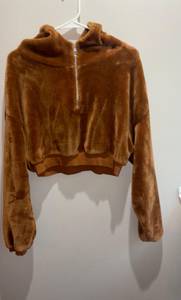 Teddy Bear Cropped Quarter Zip 