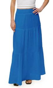 Pacific Blue Sandy Gauze Skirt