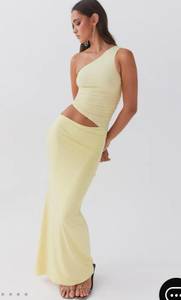 One Shoulder Maxi Dress