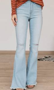 Light Wash Flare Jeans