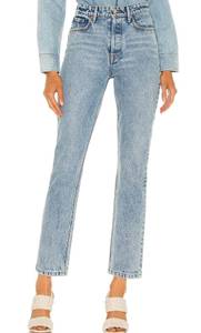 Karolina High Rise Straight Jeans