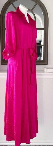 INC  Belted Maxi ShirtDress in Pink Tutu, Size 10 New w/Tag Retail $120