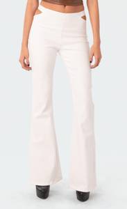 Edikted cut out flare jeans