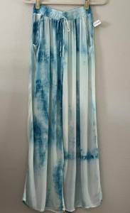 Blue B blue tie dye pants (S)