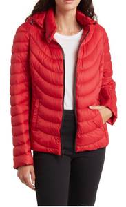 Michael Kors NWT  Packable Hooded Puffer Jacket M