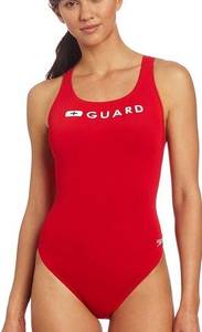 Speedo Endurance Lite Guard Super Pro lifeguard red swimsuit size 30 NWT