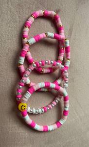 clay bead bracelet