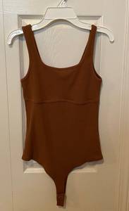 Brown Tank Top Bodysuit