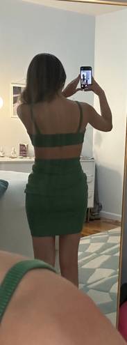 Cutout Dark Green Dress