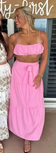 Billy J Pink Set Maxi Skirt Size 10