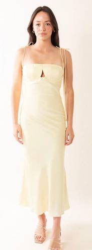 Moon River Satin Maxi Dress