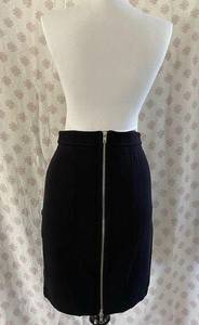 Betsy Johnson full zip pencil a-line stretchy knee-length skirt size small