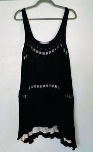 Revolve Blessed are the Meek Straight to the Point Black Tank Dress 