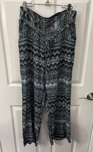 Size Large Blue Boho Pants