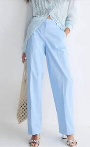 J.Crew $128 Essential Straight-Leg Pant Frozen Lake Blue 6 NWT