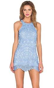 Lovers + Friends  Caspian Crystal Blue Shift Dress