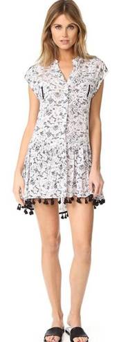 Poupette St. Barth Heni Tassel Mini Dress Black