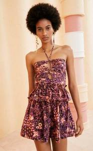 Ulla Johnson Isidro Playsuit - Blackcurrant NWT