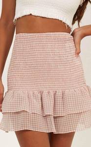 Gingham Mini Skirt