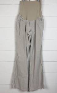 A Pea in the Pod Maternity Pants Womens Size L Stretch Belly Panel Tan Corduroy