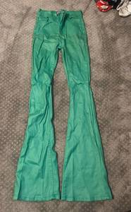 Faux Leather Flare Pants